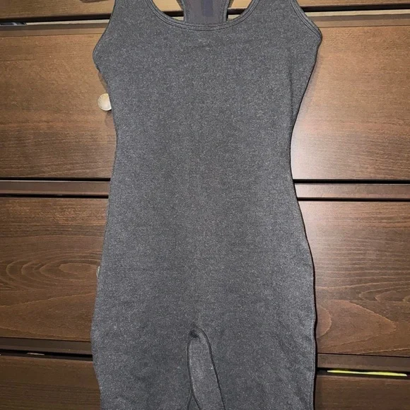 Gray Sleeveless Jumpsuit - Picture 1 of 3